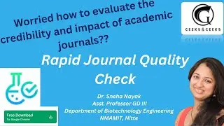 Rapid Journal Quality Check - Dr. Sneha Nayak