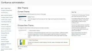 Atlassian Confluence 101 - Change Site or Space Theme