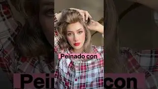 Peinado con tubos!!! #peinados #peinadosfaciles #cabello #pelo