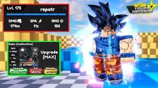 [NEW CODE] LV.175 NEW OP 7 STAR GOKU UI (INSTINCTIVE) FULL SHOWCASE META OR? ALL STAR TOWER DEFENSE
