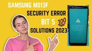 Samsung M013f  Security Error Bit 5 Solutions 2023 I Samsung m01 core  