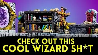 Tabletop Miniature Terrain Painting: Furniture for our Big Huge Wizard Tower