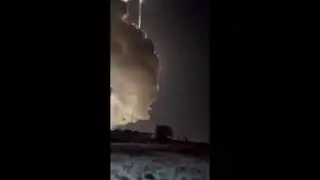 Видео падения ракеты на полигоне Капустин Яр