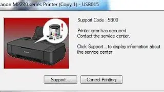 printer canon mp237 error 5b00