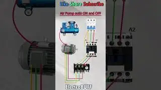 Automatic ON-OFF Air Pump Compressor Connection #electrical #diy #shorts #viral  #howto #design