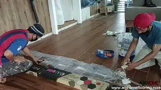 Remove the old flooring & install glue down 3mm vinyl floor