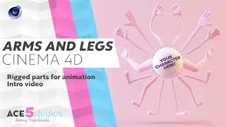 Arms and legs Pack for Cinema 4D  [Rigged]