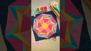 Woodland Kaleidoscope Star! #patchwork #patch #foundationpaper #fpp #foundationpieced #sewing #sew