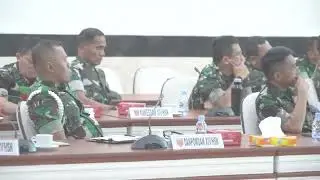 Pangdam XIV/Hsn  Entry Brifing Bersama PJU dan Dansat Jajaran Kodam XIV/Hsn