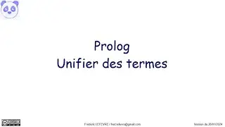 Prolog - Unifier des termes