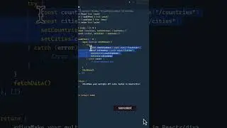 Make Multiple API calls faster in React #frontend #javascript #react #shorts #youtubeshorts