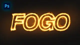 Como Fazer Efeito de TEXTO DE FOGO no Photoshop (Rápido e Fácil!)
