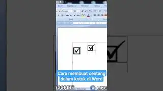 cara membuat centang dalam kotak di Word #simplenewsvideo #shorts #yearofyou