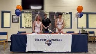 Mekhi Martin and Tre Stone college signing with Brewton-Parker College