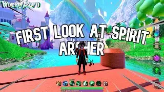 My First Look At The Spirit Archer - World Zero | Roblox