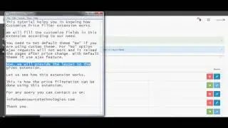 Customize Price Filter - OpenCart Video Tutorial
