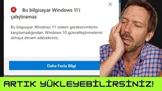 Desteklenmeyen Eski Bilgisayarlara Windows 11 Kurmak (EN BASİTİ) No TPM, No  Requirement