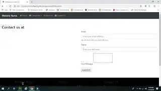 Contact us form in bootstrap 4 | Contact form in bootstrap 4 | bootstrap tutorial for beginners