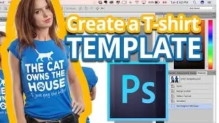 T-shirt Mockup - How To Create a T-shirt Template in Photoshop - Photoshop Tutorial