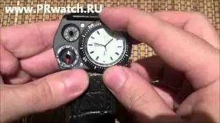 Мужские армейские наручные часы OULM с компасом