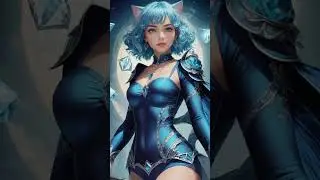 Girl In Blue 💙 -AI Edit #shorts  #edit #viral