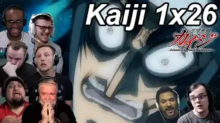 Kaiji Ultimate Survivor 1x26 Reactions | Great Anime Reactors!!! | 【カイジ】【海外の反応】