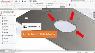 Quick Tips - Normal Cut (Sheet Metal) In Solidworks