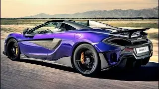 Purple McLaren 600LT Spider - High-Performance Sportscar