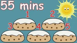 5 Currant Buns in a Baker's Shop! And lots more Nursery Rhymes! 55 minutes!