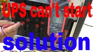 UPS 3KVA not working or can't start or can't turn on solution part 01