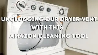 Unclogging the dryer vent in the wall