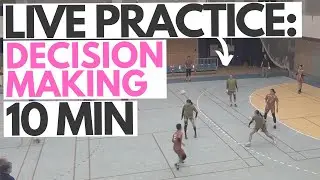 Live Handball practice - Decision making