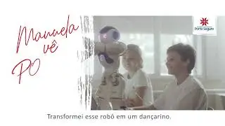 Manuela vê poesia na robótica.