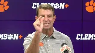 Dabo Swinney weekly news conference, pt. 2