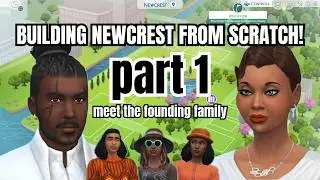 rebuilding newcrest! | part 1 (no cc, no mods) The Sims 4