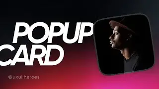 Popup card animation effect | Figma animation | figma design