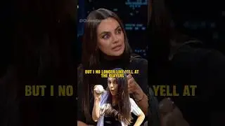 Mila Kunis Reveals Yelling at Players During Games 😂 #MilaKunis #shorts