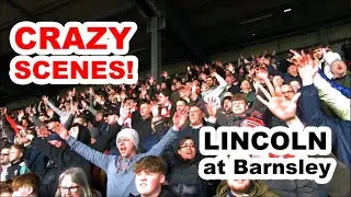 CRAZY SCENES - Lincoln Fans Go Crazy in Barnsley