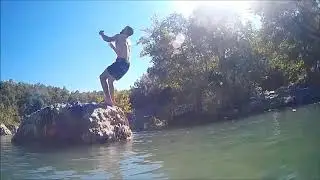 Backflip at venetiko river
