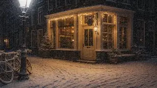 Street Corner Visited By A Snowstorm | Natural Sounds Of Wind And Snow To Help You Eliminate Stress