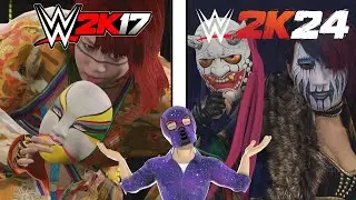 Evolution of Asuka in Wrestling Games