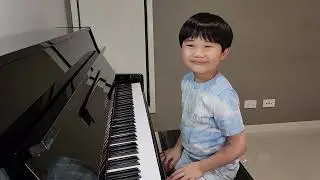 Exercise 1A - (ii) A running jump (Left hand) - AMEB Piano Technical Work Level 1