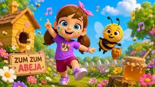 Zum Zum Abeja | Canción Infantil sobre la Abeja Trabajadora | Música Educativa para Niños 🍯🌸