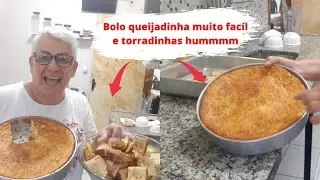 Como fiz esse bolo queijadinha de liquidificador muito rapído e facíl.