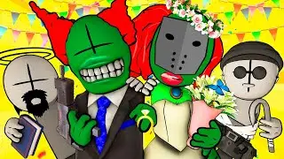 КЛОУН ТРИККИ нашел ЛЮБОВЬ и ЖЕНИЛСЯ (MADNESS COMBAT FNF Анимация Безумная Битва Friday Night Funkin)