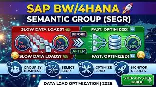 SAP BW/4HANA 🚀 Semantic Group (SEGR) Explained |Data Load Optimization Step-by-Step|2026
