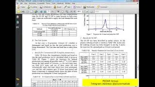Matlab Simulation file for Solving Power Generating Unit Commitment Problem using  DP