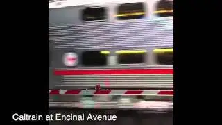 Caltrain at Encinal Avenue