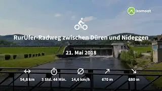 RurUfer-Radweg zwischen Düren und Nideggen #MyKomootStory