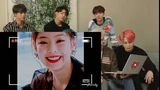 BTS reaction to BTS & BLACKPINK {fly me to the moon} fanmade